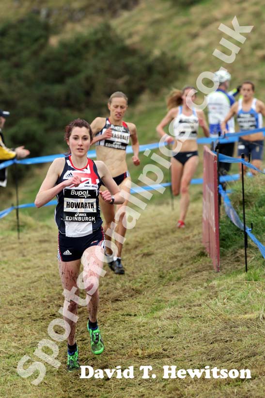 Laureen Howarth during the senior womens BUPA Great Edinburgh Cross country.